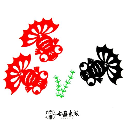 Qingdao Guya Handmade Paper Cuttings: Red Goldfish – Cute Cartoon Animals for Nursery School Children – Intangible Cultural Heritage