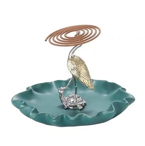 Zen-Inspired Turtle and Crane Incense Holder