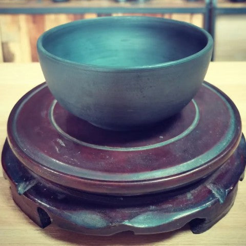 Black Pottery Health Bowl