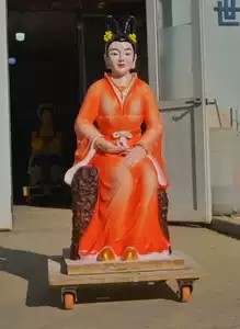 Painted clay sculptures