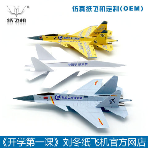 Customised paper aeroplanes
