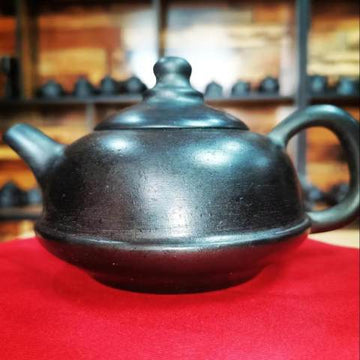 Ultra-thin Black Pottery Health Tea Pot