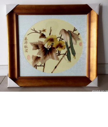 Wheat Straw Art (Spring Blossoms, Autumn Fruits)