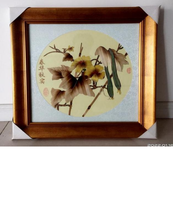 Wheat Straw Art (Spring Blossoms, Autumn Fruits)