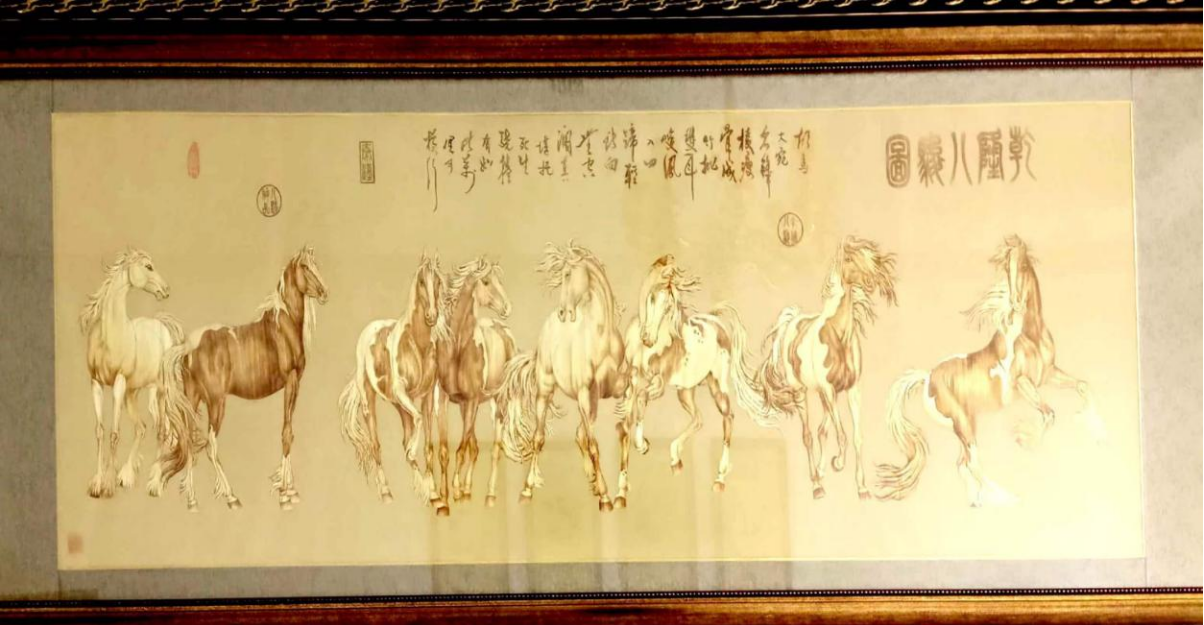 Straw Painting (Eight Horses)