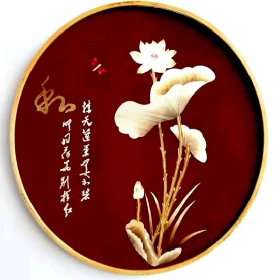 Wheat Straw Painting (and) Red