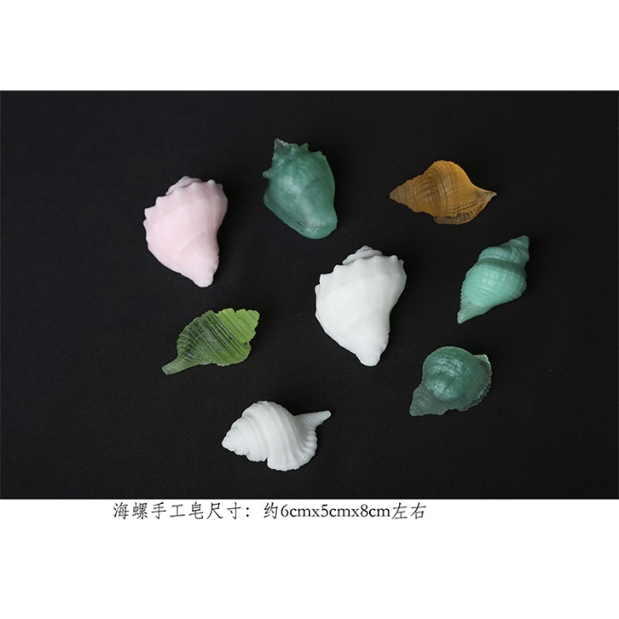 Handmade shell-shaped soap (set of 5 assorted pieces)