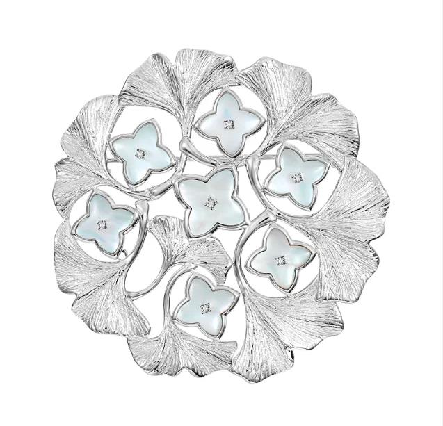 Ruqi Jewellery – Love at Lixian   S925 Silver Shell Brooch