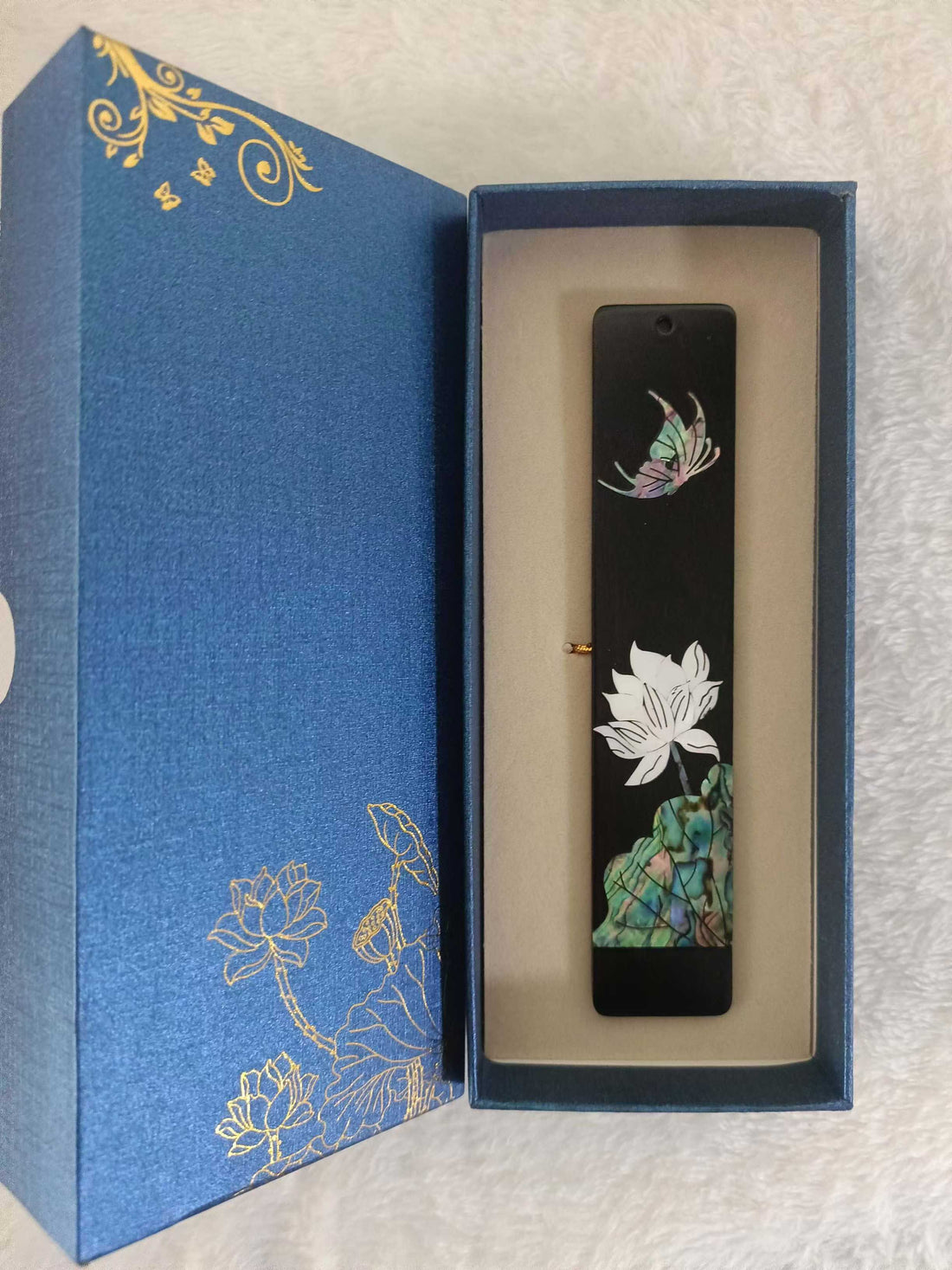 Dianbei Shijia Ebony and Mother-of-Pearl Bookmark