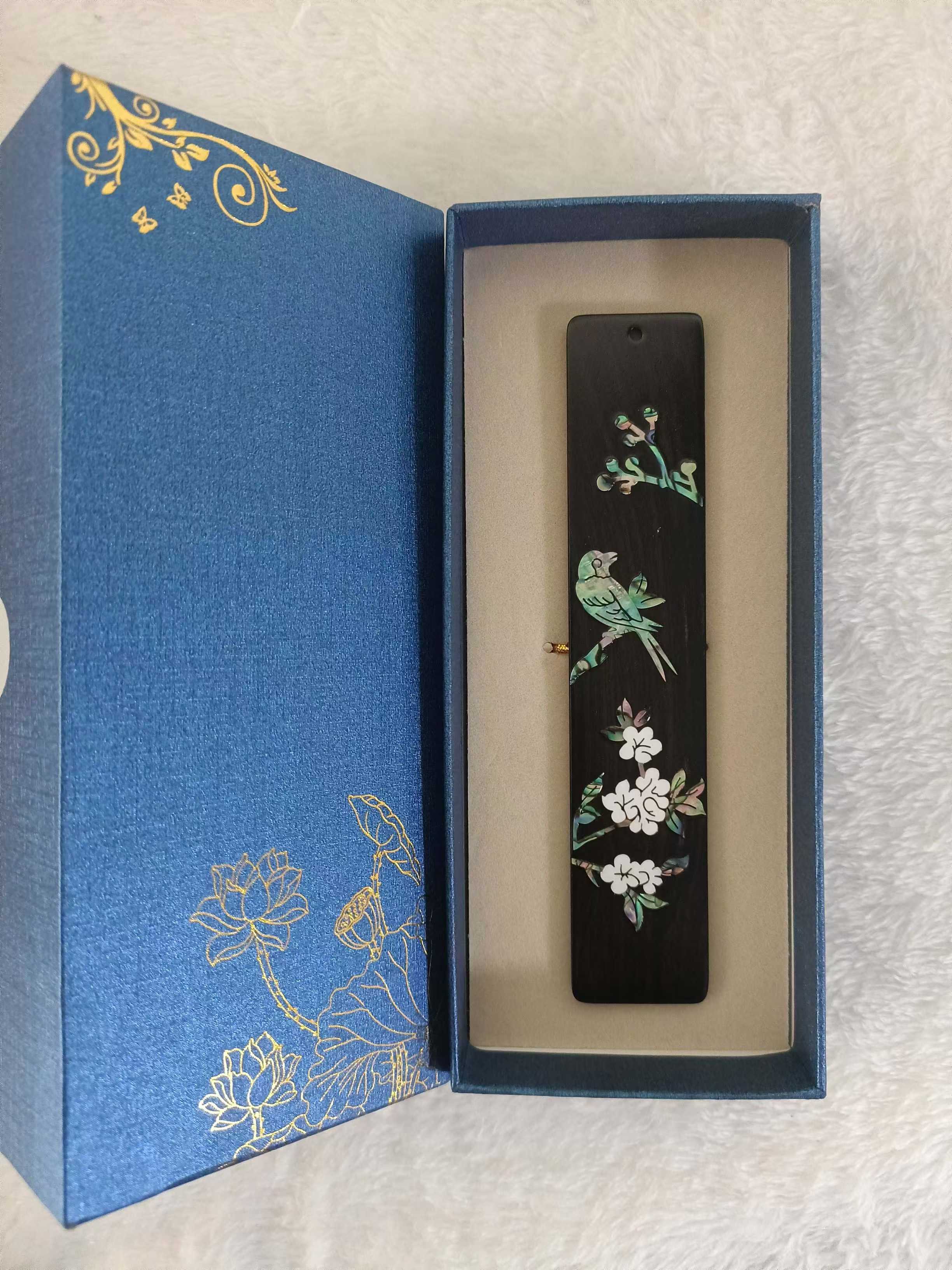 Dianbei Shijia Ebony and Mother-of-Pearl Bookmark