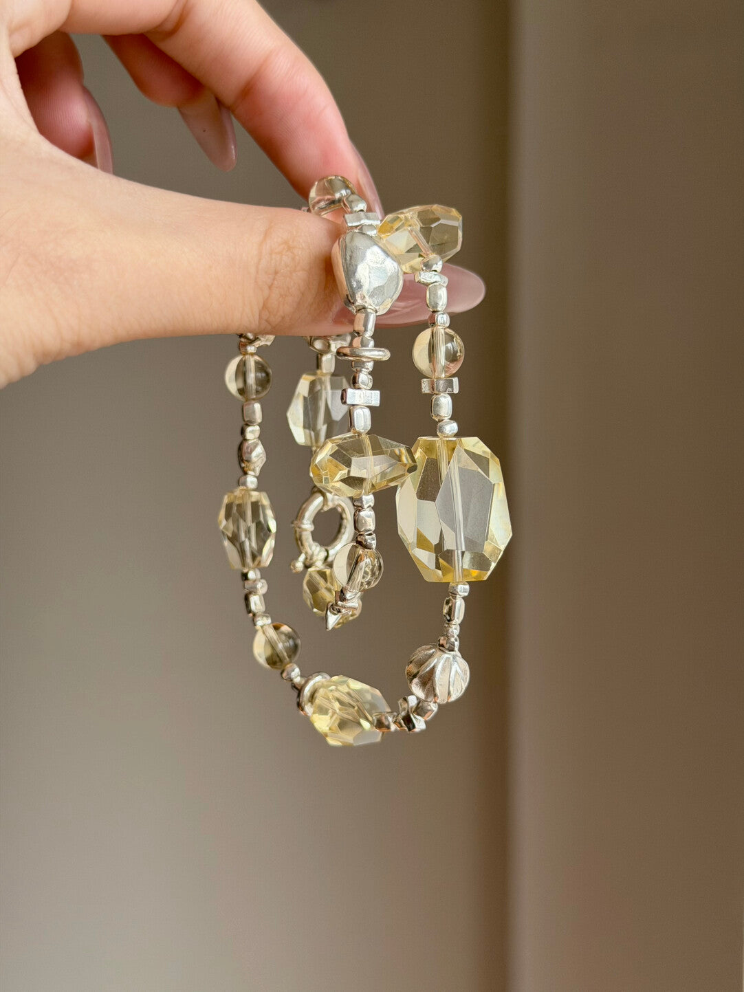 Yellow Water Double-Circle Silver Coin