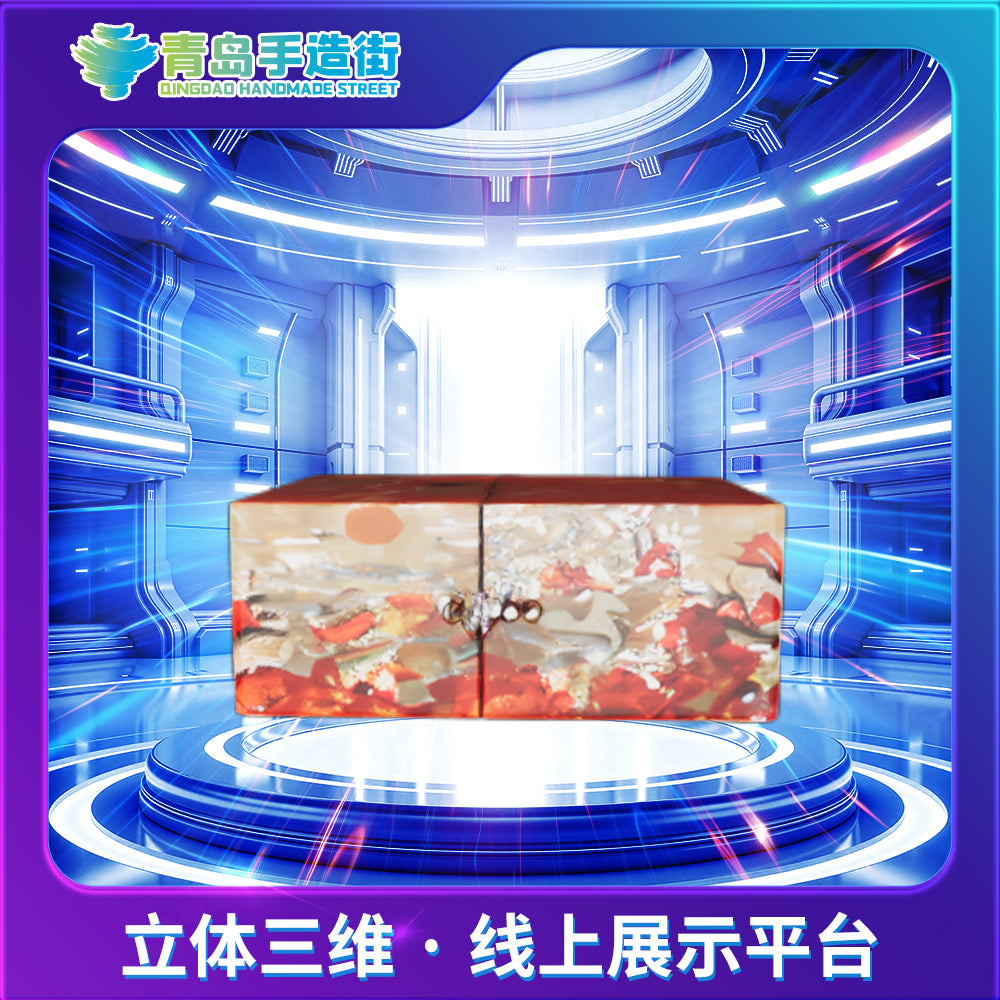 Shandong Handicrafts, Qingdao Cultural and Creative Products | Mother-of-pearl Lacquer Jewellery Box: Multifunctional Storage Box for Accessories – A Luxury Wedding Gift