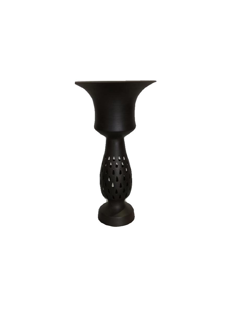 Hand-thrown eggshell-patterned pottery cup, made from black pottery, a product of intangible cultural heritage
