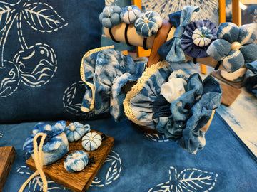 Indigo-dyed Lifestyle and Cultural Products – Hair Ornaments